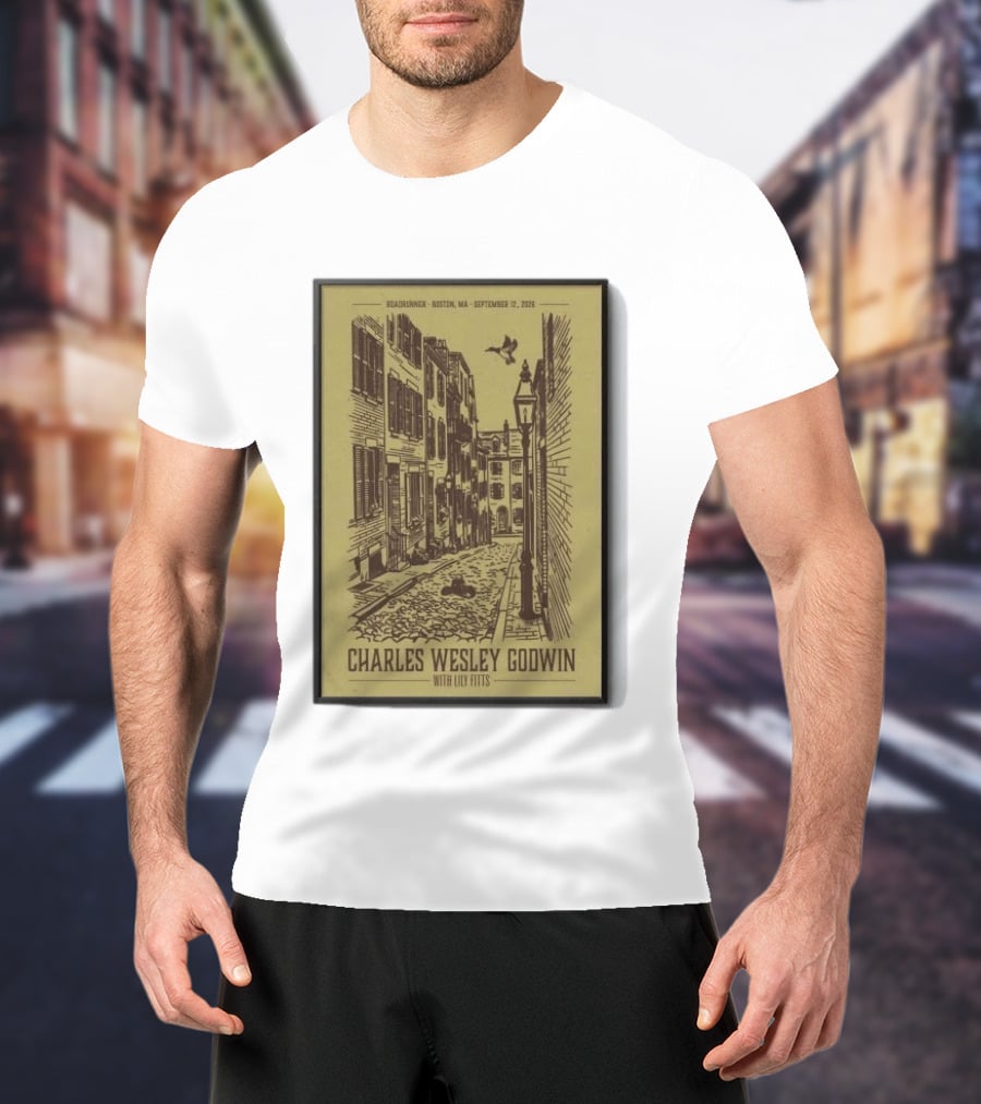 Roadrunner Boston MA September 12 2026 Charles Wesley Godwin With Lily Fitts T-Shirt