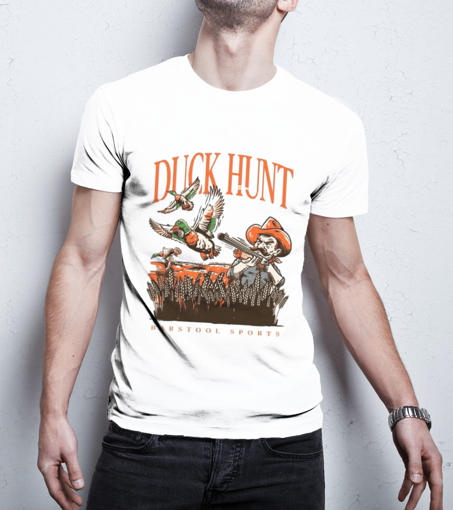 Duck Hunt Barstool Sports Vintage Hunting Scene T-Shirt