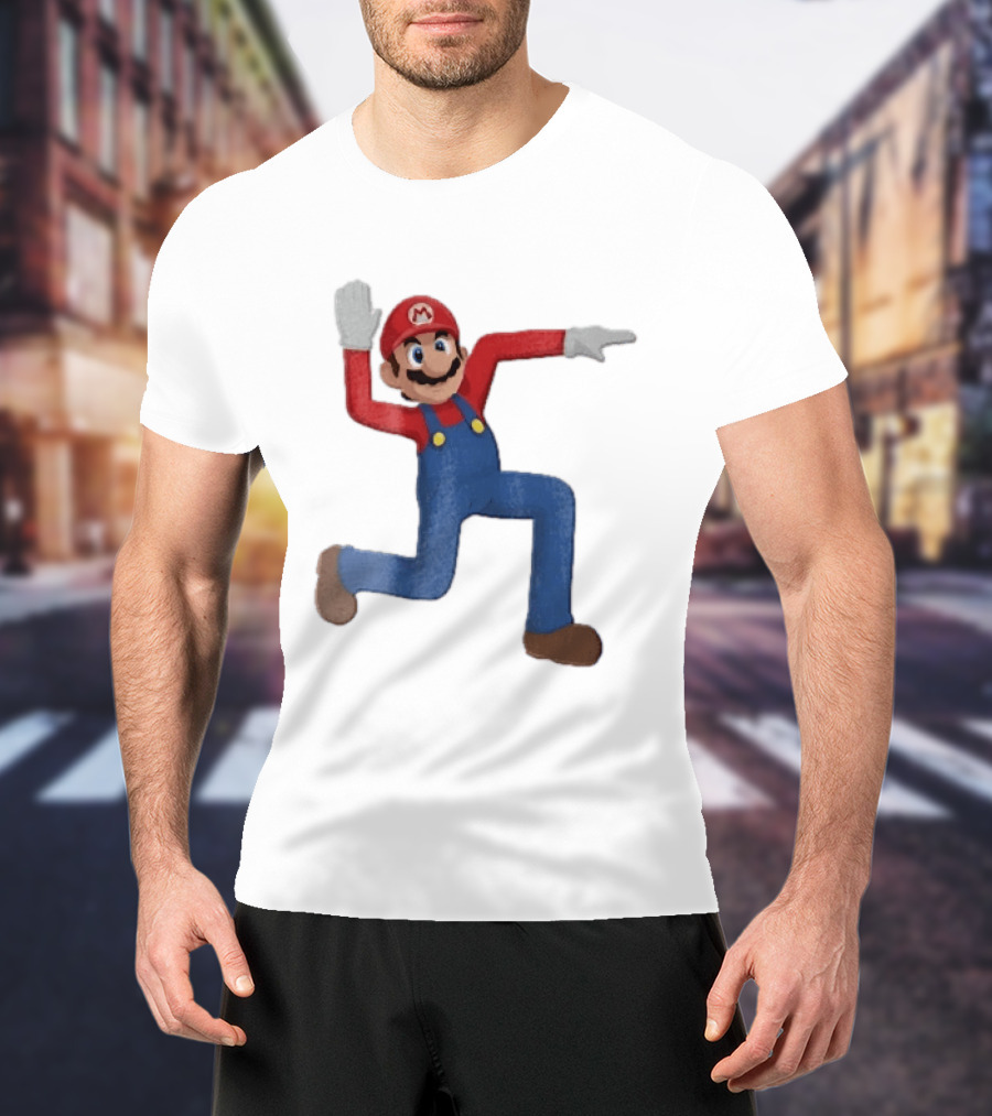 Super Mario Plumber Bent Arms And Legs Pose T-Shirt