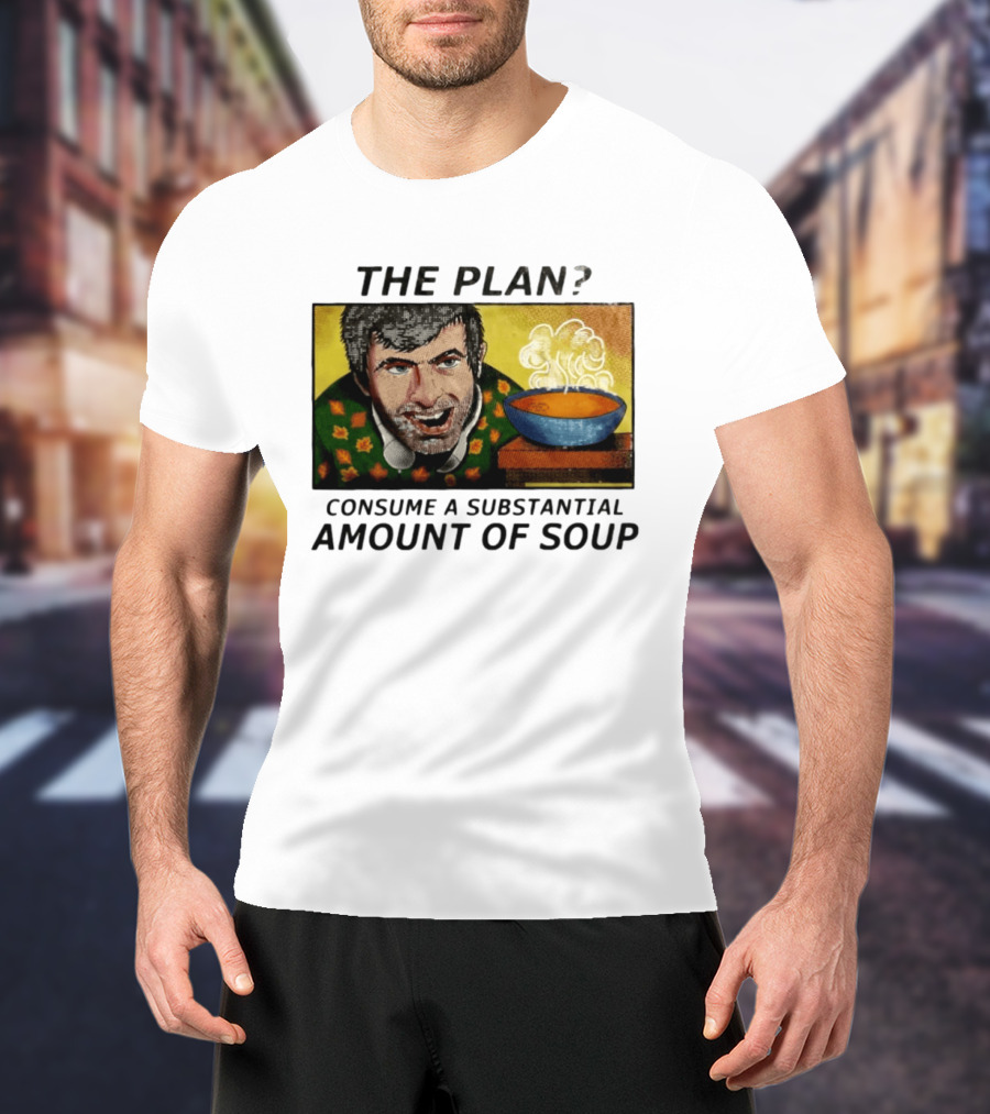 The Plan Consume A Substantial Amount Of Soup Retro Style Comic T-Shirt