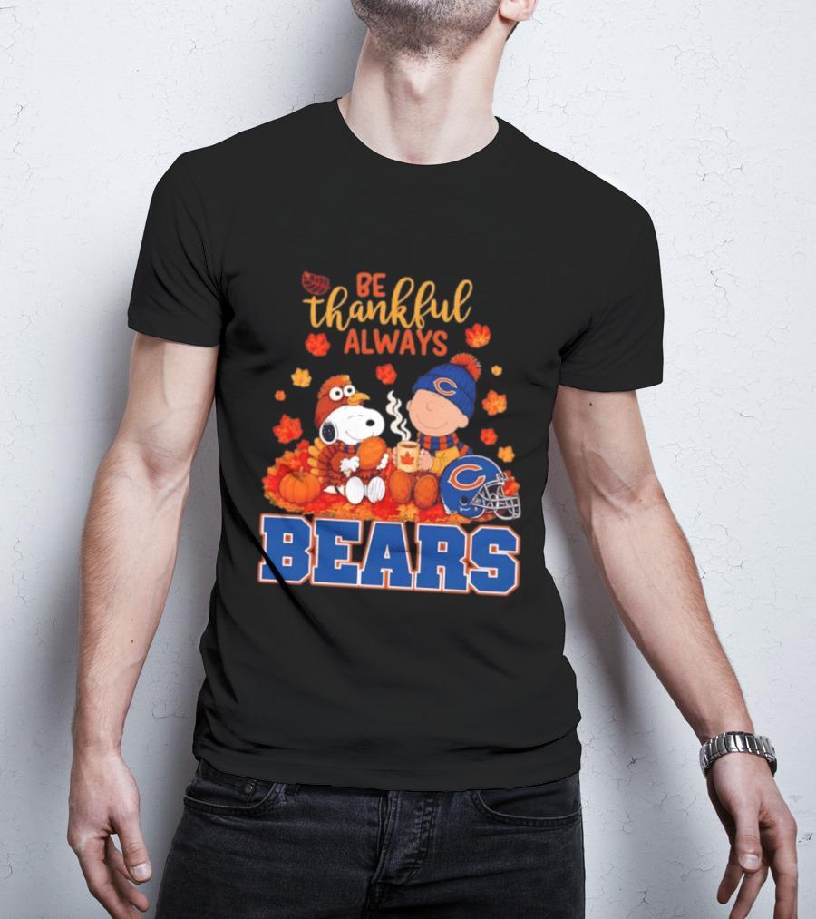 Be Thankful Always Snoopy And Charlie Brown Bears T-Shirt