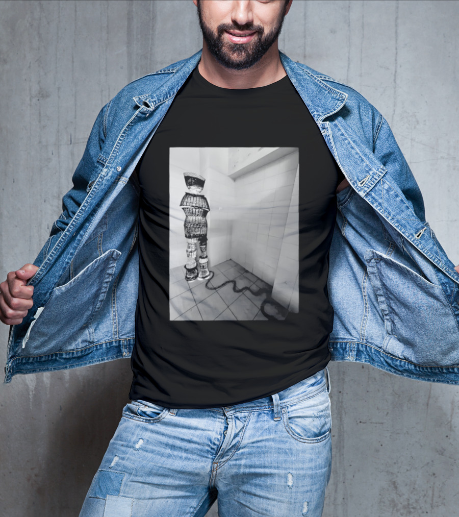 Calgary AeroMexico Airlines Winter Wonderland Robotic Figure In Monochrome Tile Room T-Shirt