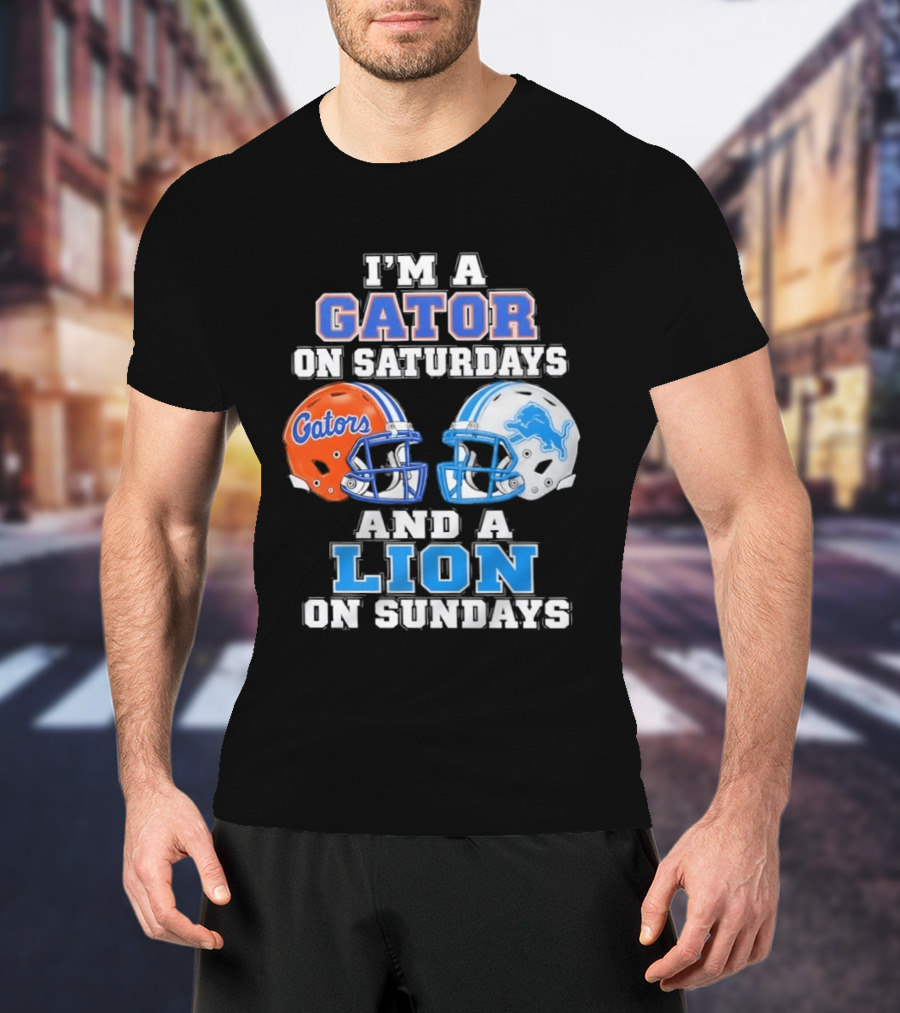 Gator Saturdays Lion Sundays Sports Fan Gear T-Shirt
