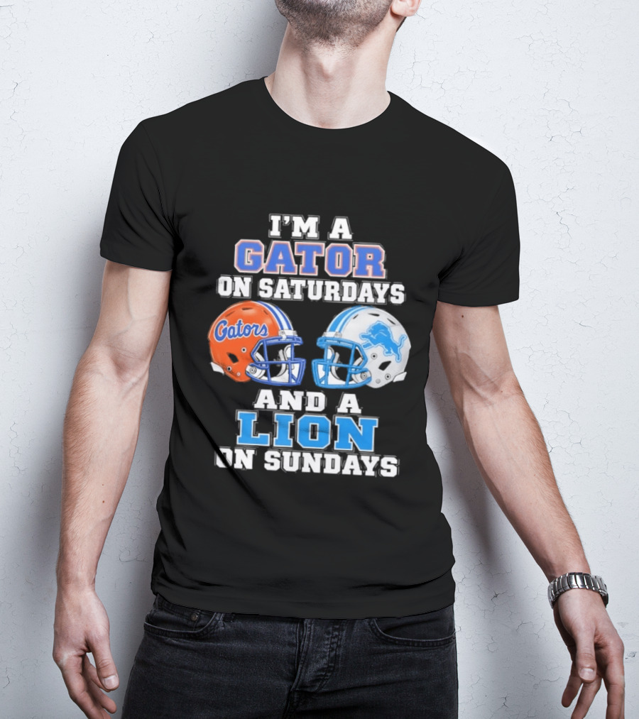 Gator Saturdays Lion Sundays Sports Fan Gear T-Shirt