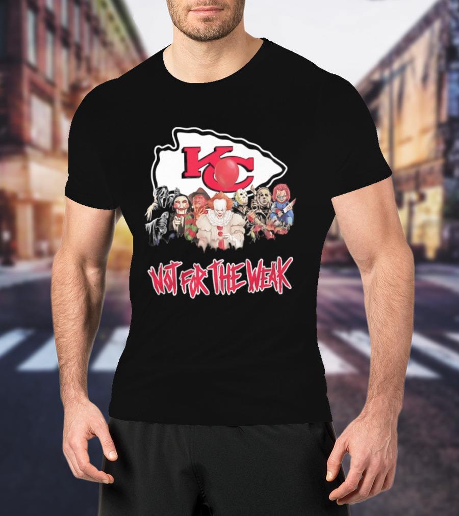 Kansas City Chiefs Horror Characters Halloween Squad Not For The Weak T-Shirt