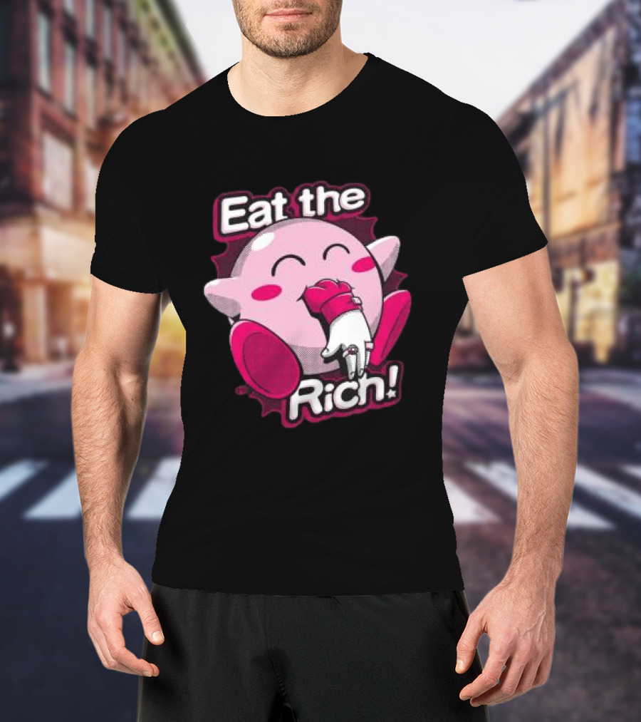 Punkwithacamera Store Eat The Rich Clay Graham Kirby Eating Hand T-Shirt