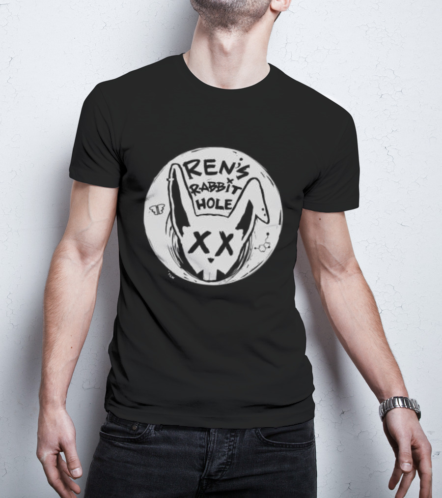 Ren's Rabbit Hole XX Bunny Graphic On Circle T-Shirt