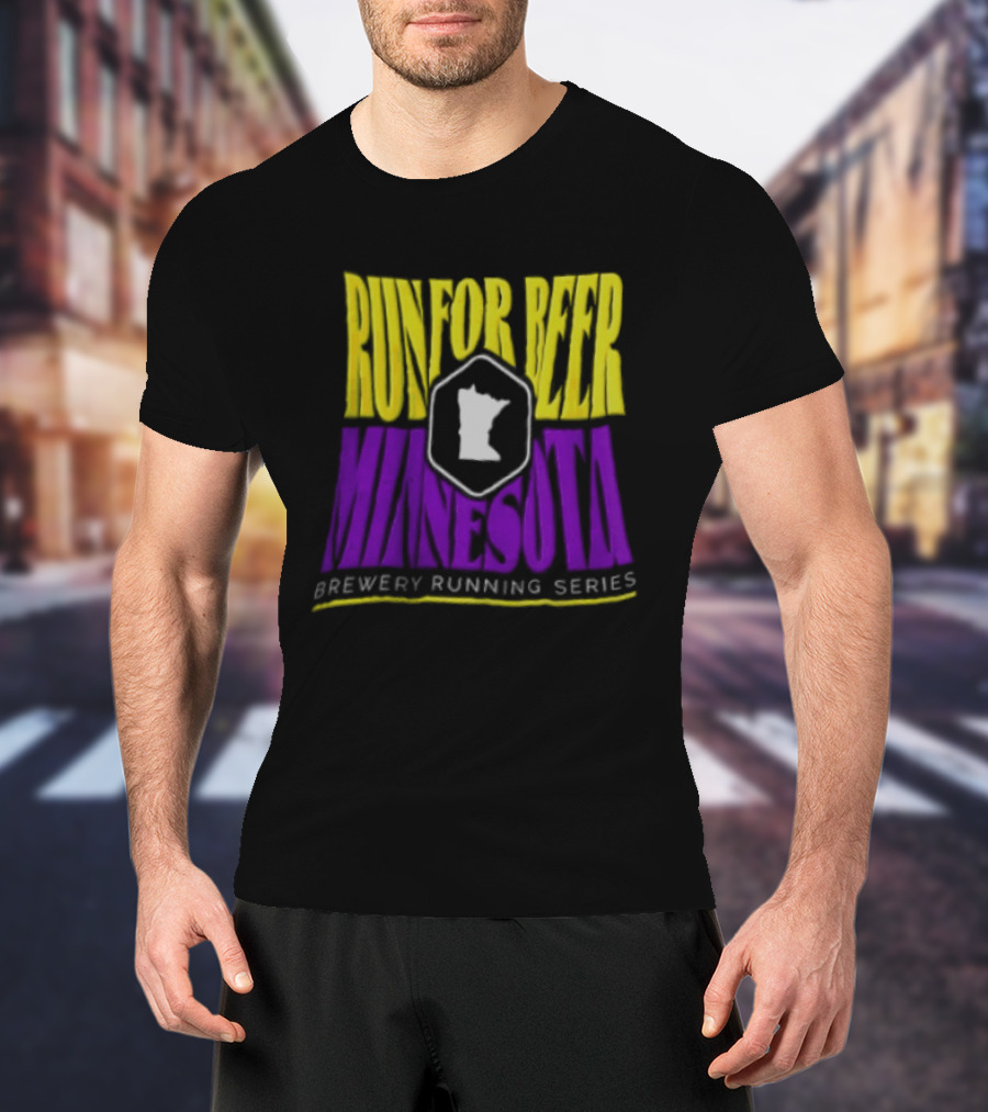 Run For Beer Minnesota Brewery Running Series Event With State T-Shirt