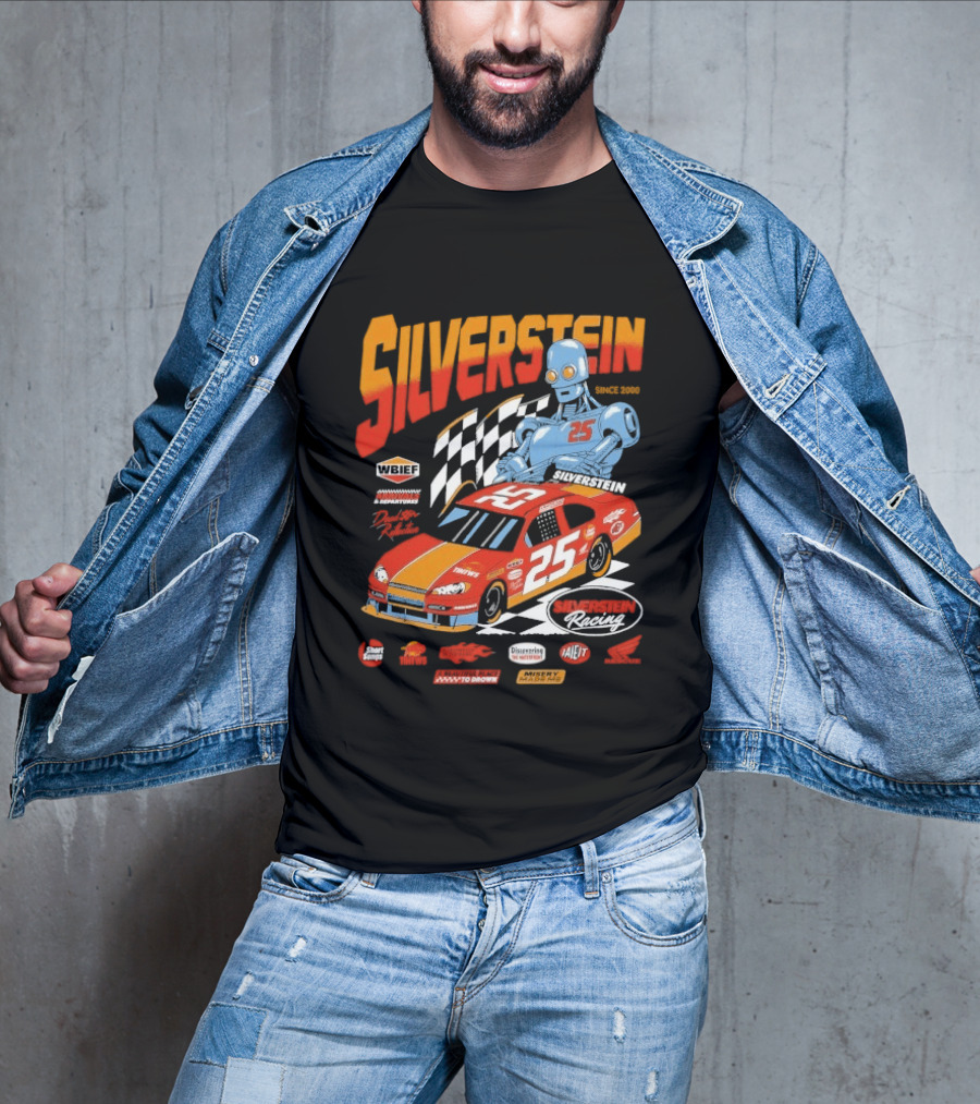 Silverstein Racecar 25 Racing WBIEF Since 2000 T-Shirt