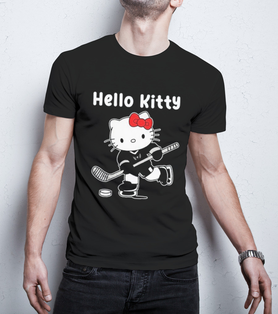 Hello Kitty Washington Capitals Hockey Team Collaboration T-Shirt