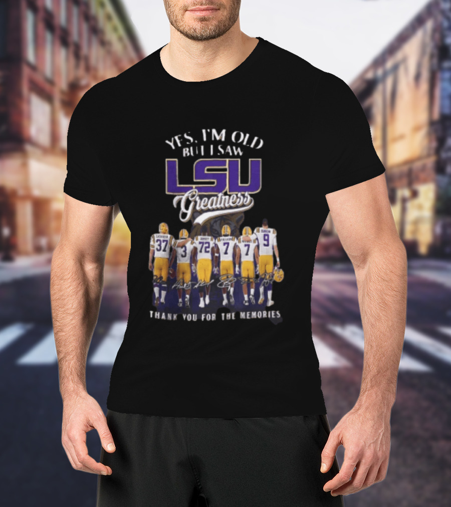 LSU Greatness Thank You For The Memories Football Legends Reunion T-Shirt