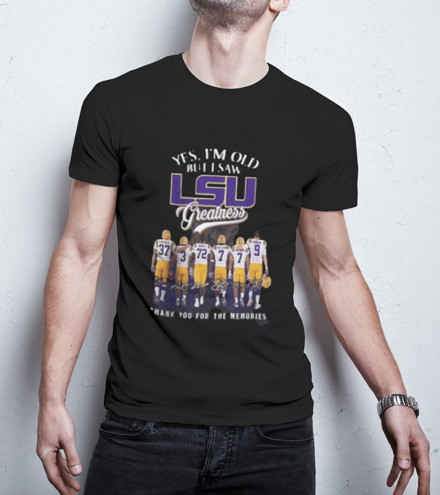 LSU Greatness Thank You For The Memories Football Legends Reunion T-Shirt