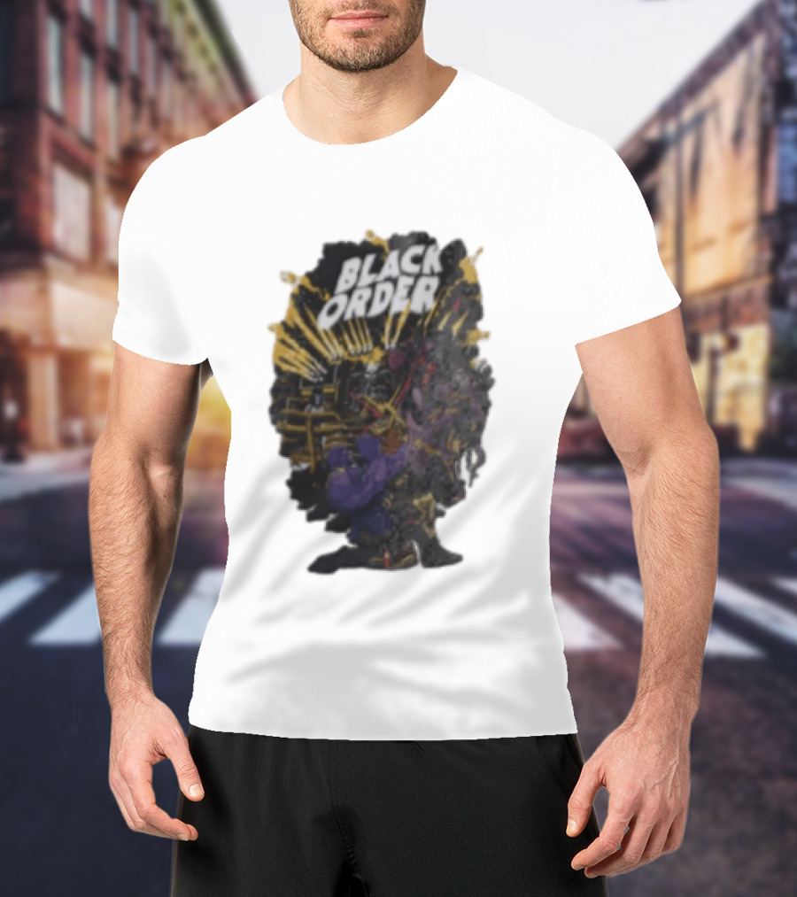 Black Order Thanos And The Children Of Thanos Rock Band Graphic Novel T-Shirt
