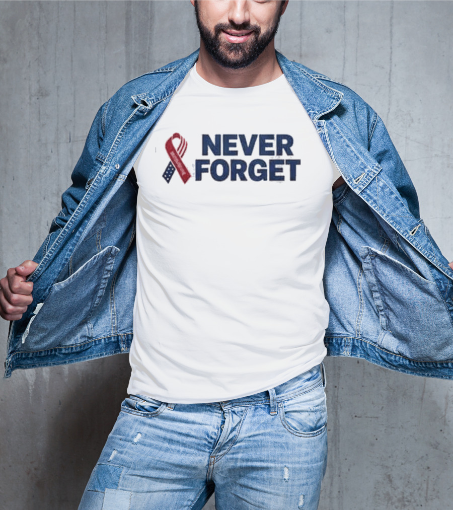 Dallas Cowboys Never Forget Ribbon Patriotic T-Shirt