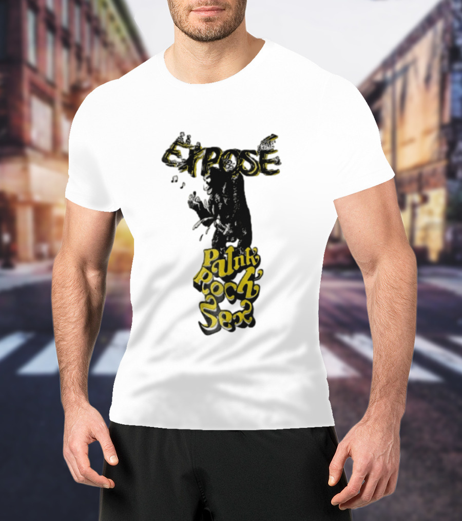 Expose King Kong Punk Rock Sex Gorilla Holding Woman T-Shirt