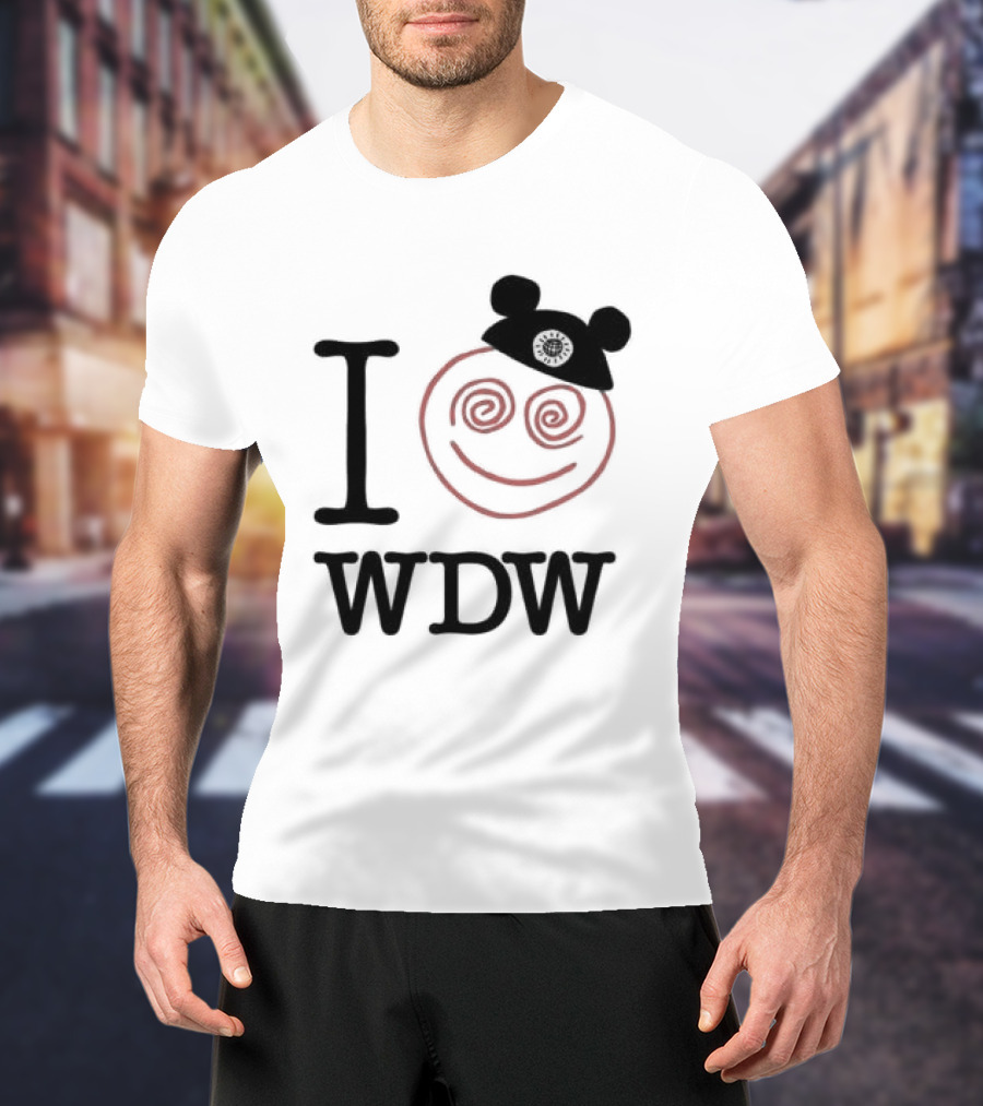 I Love WDW Smiley Face With Mouse Ears Lostbrostradingco T-Shirt