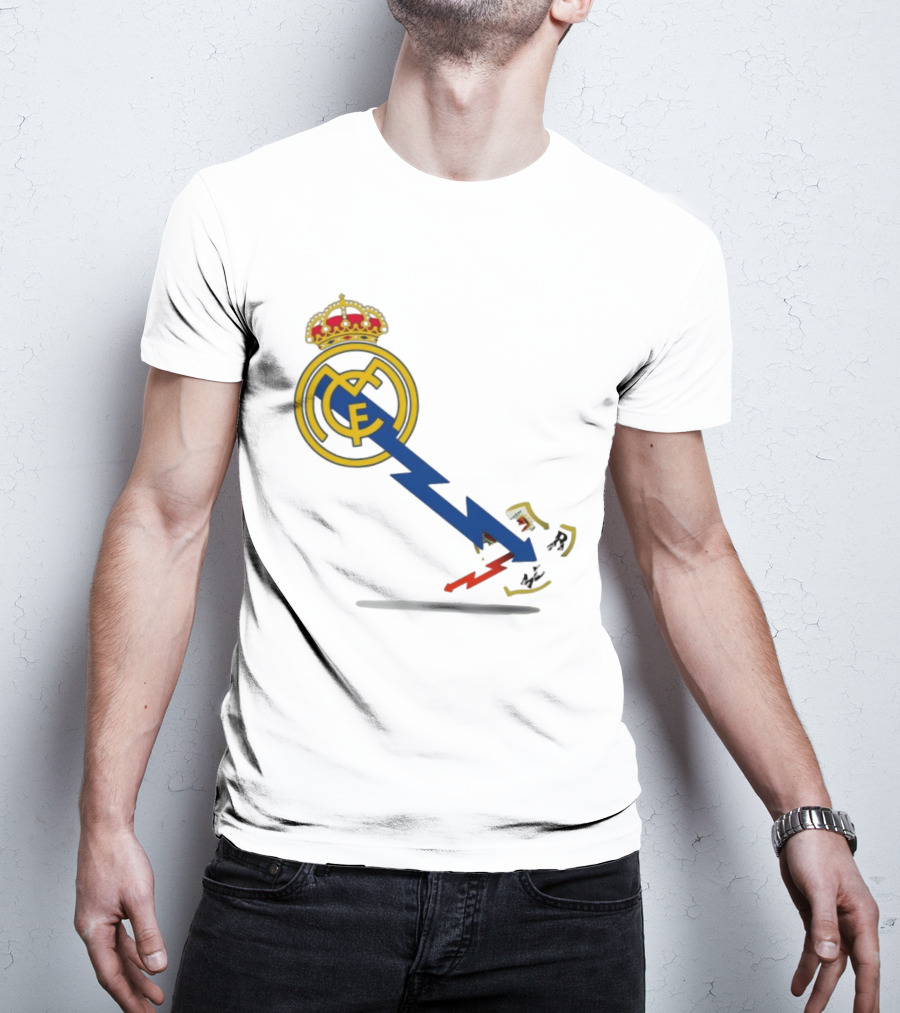 Real Madrid CF Lightning Strike Emblem MCF T-Shirt