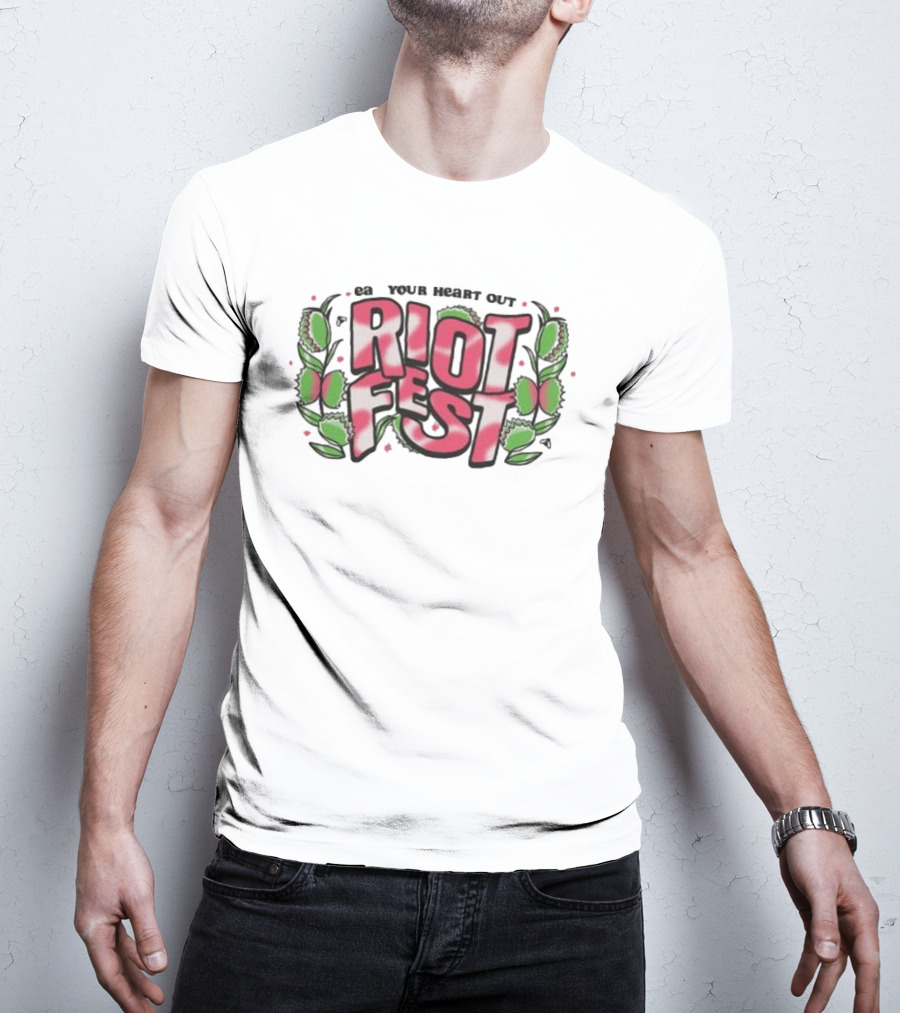 Riot Brand Eat Your Heart Out Riot Fest Crop T-Shirt