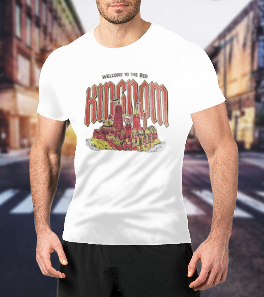 Welcome To The Red Kingdom Cityscape T-Shirt