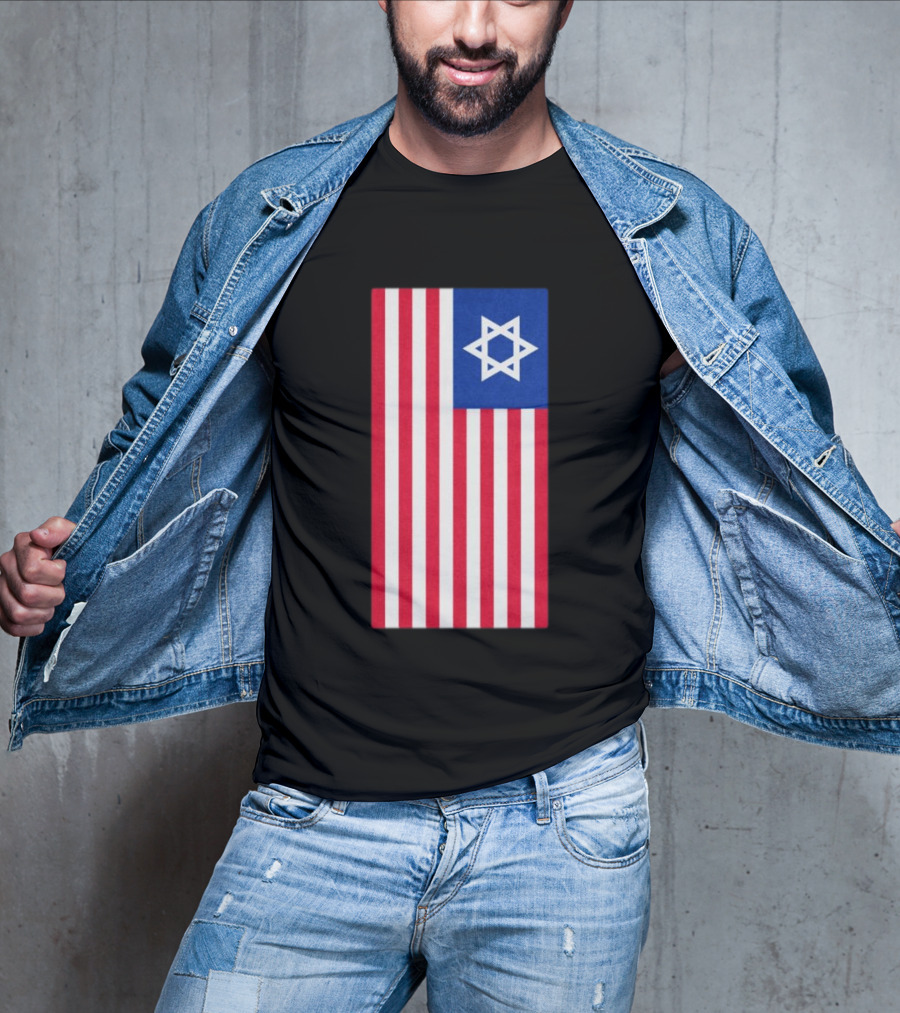 Hyde Force Store Very Serious Marine Casualty USA Israel Flag T-Shirt