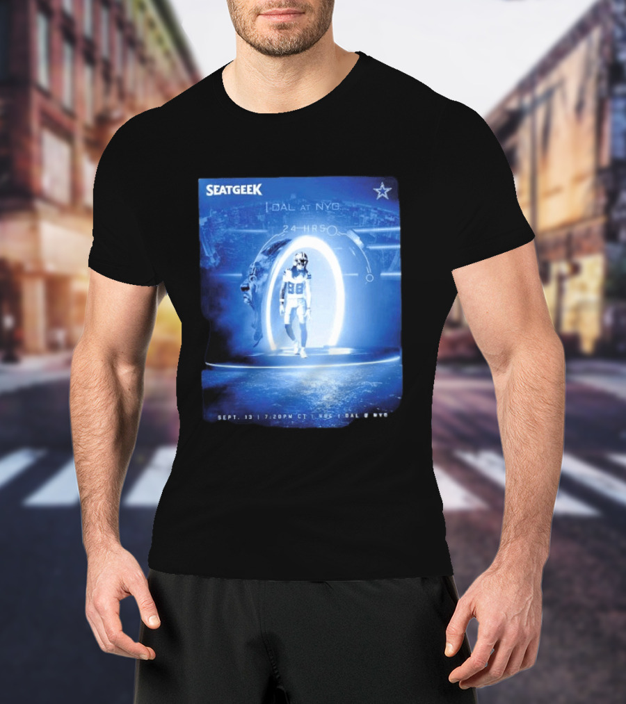 Seatgeek Dallas Vs New York Giants MetLife Stadium September 13 2026 24 Hrs Countdown T-Shirt