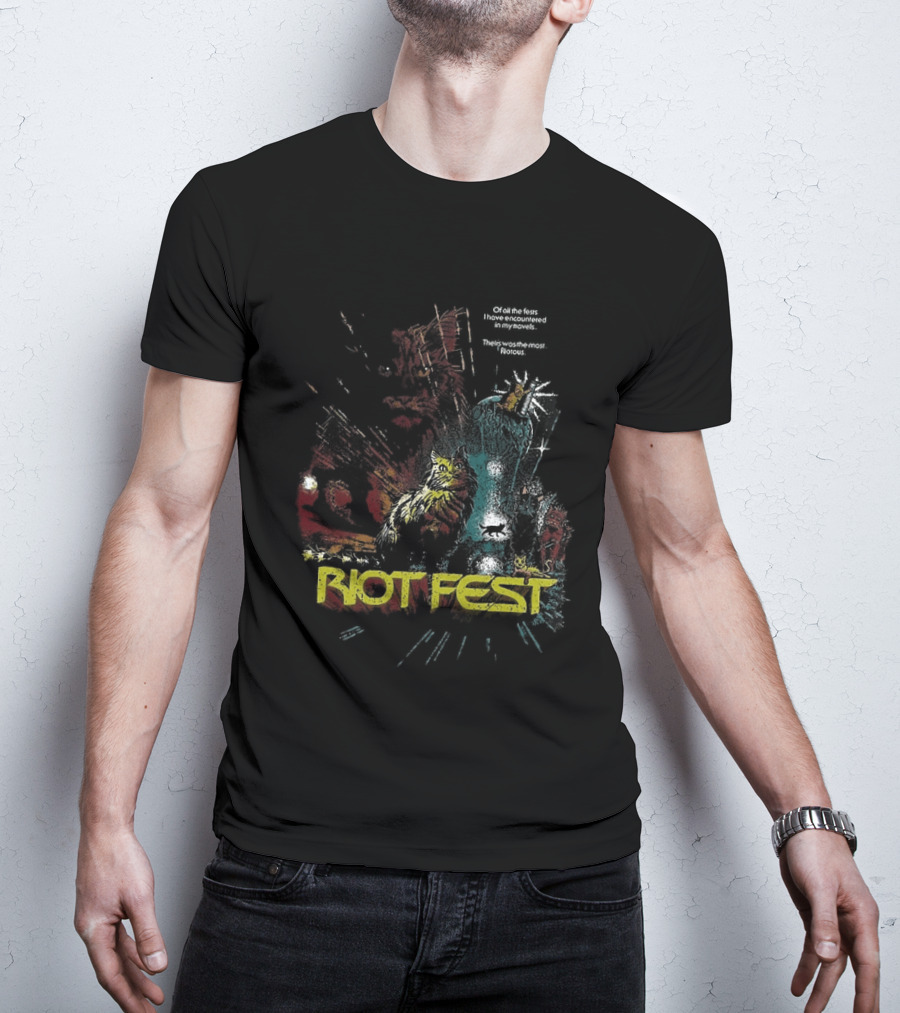 Riot Fest 2026 Chicago Douglass Park September 18 20 Wrath Of Cats Lineup T-Shirt