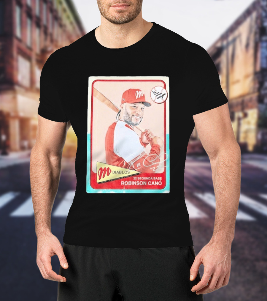 Robinson Canó Diablos Rojos Del México Paper Planes Baseball Segunda Base T-Shirt