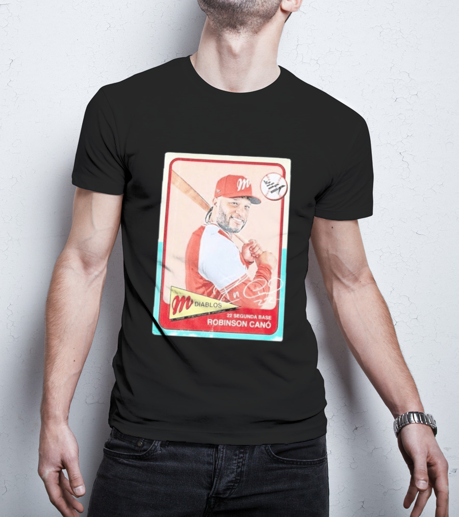 Robinson Canó Diablos Rojos Del México Paper Planes Baseball Segunda Base T-Shirt