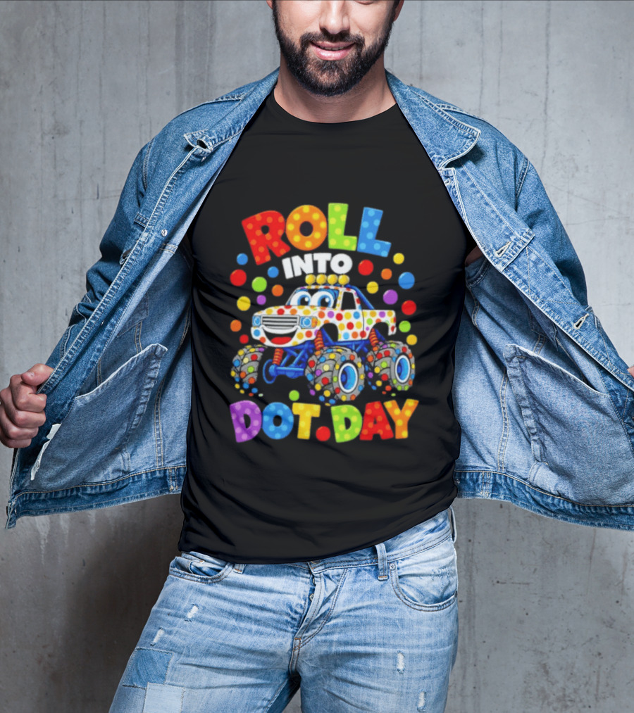 Roll Into Dot Day Colorful Polka Dot Car Fun T-Shirt
