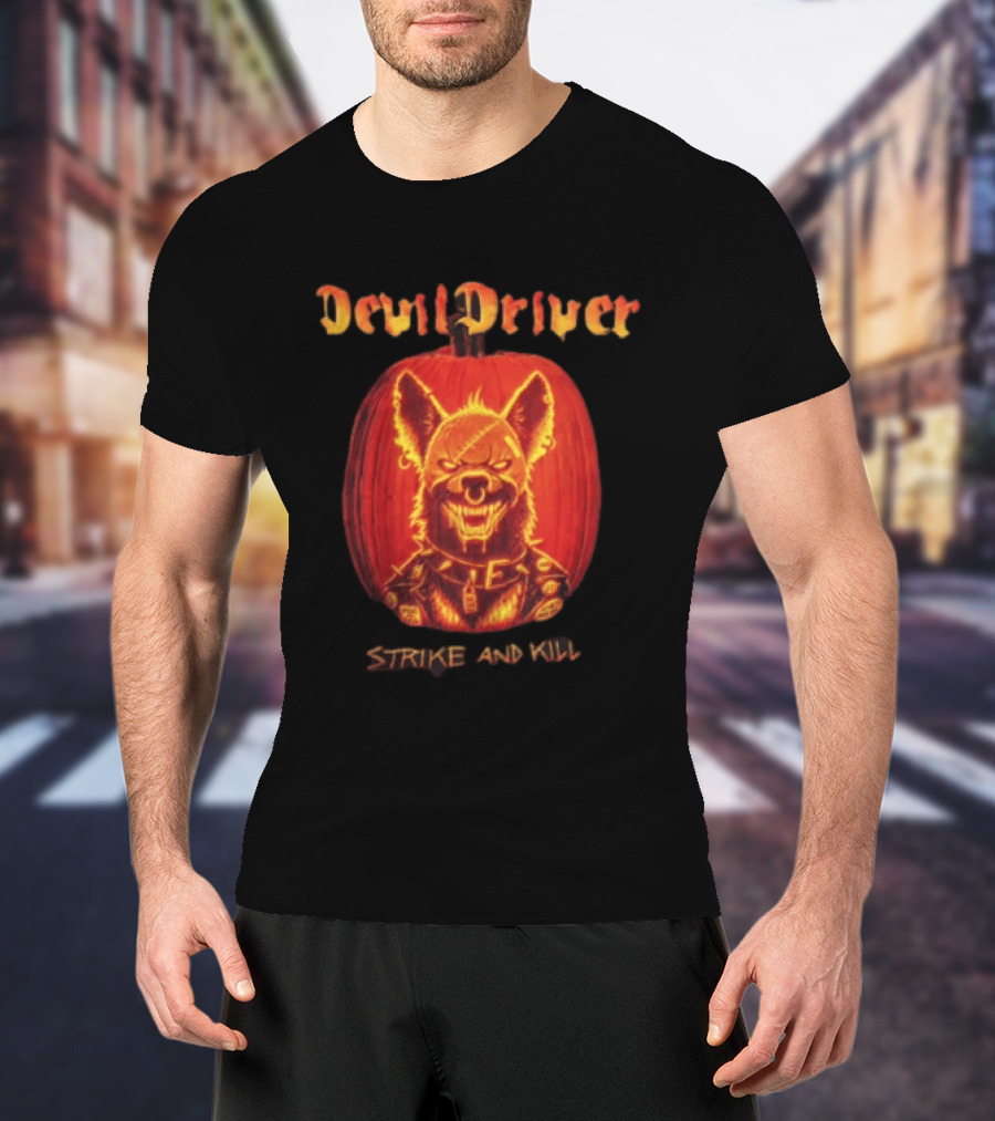 DevilDriver Strike And Kill Halloween Pumpkin T-Shirt