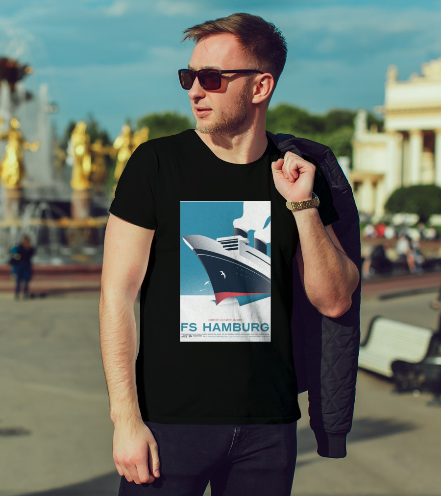 FS Hamburg Graphic Elegance Aboard Travel Maritime T-Shirt
