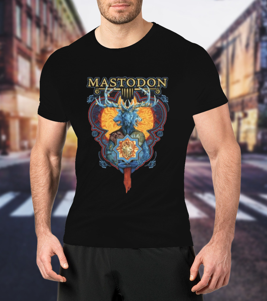 Mastodon Ornate Blood Mountain Deer T-Shirt