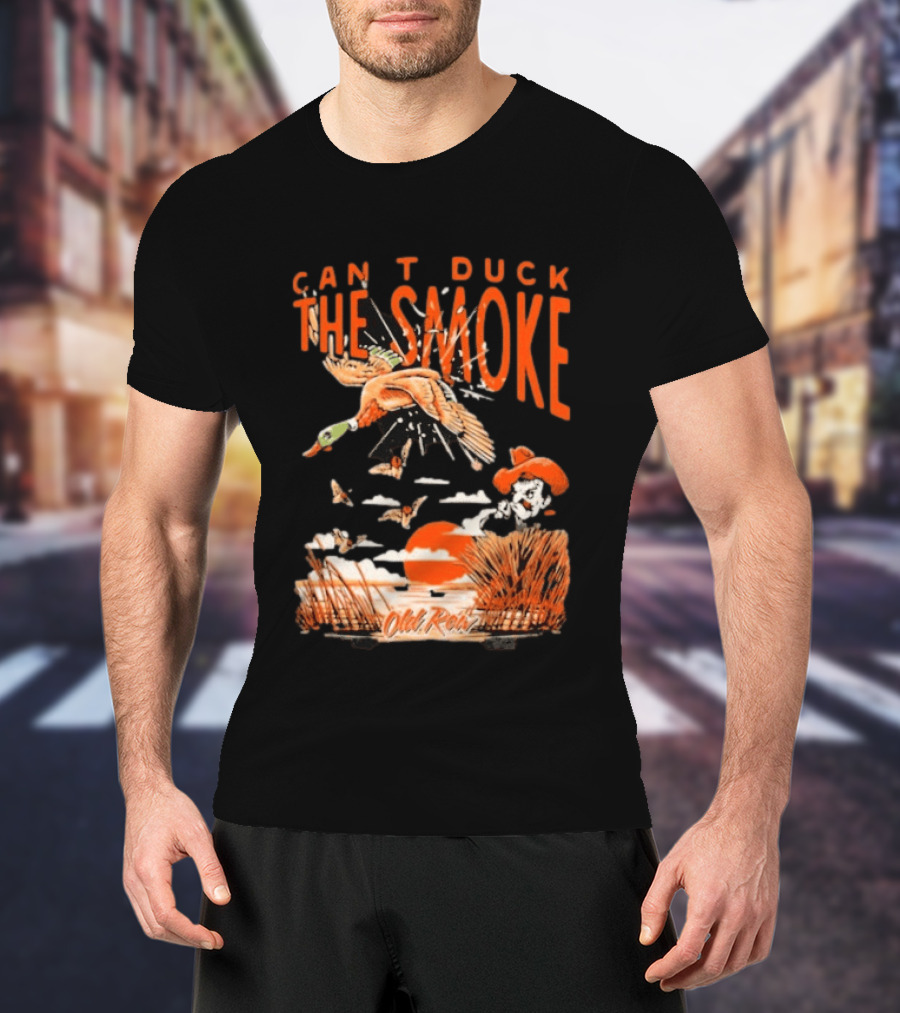 Oklahoma State Cowboys Can't Duck The Smoke Vintage Old Row T-Shirt