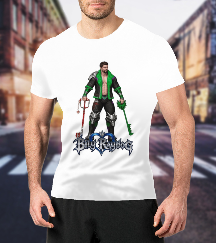Billy Raydog Kingdom Hearts Crossover Character With Chains And Keys T-Shirt