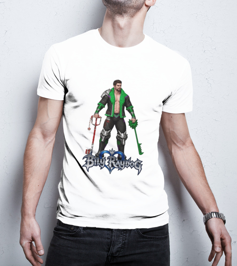 Billy Raydog Kingdom Hearts Crossover Character With Chains And Keys T-Shirt