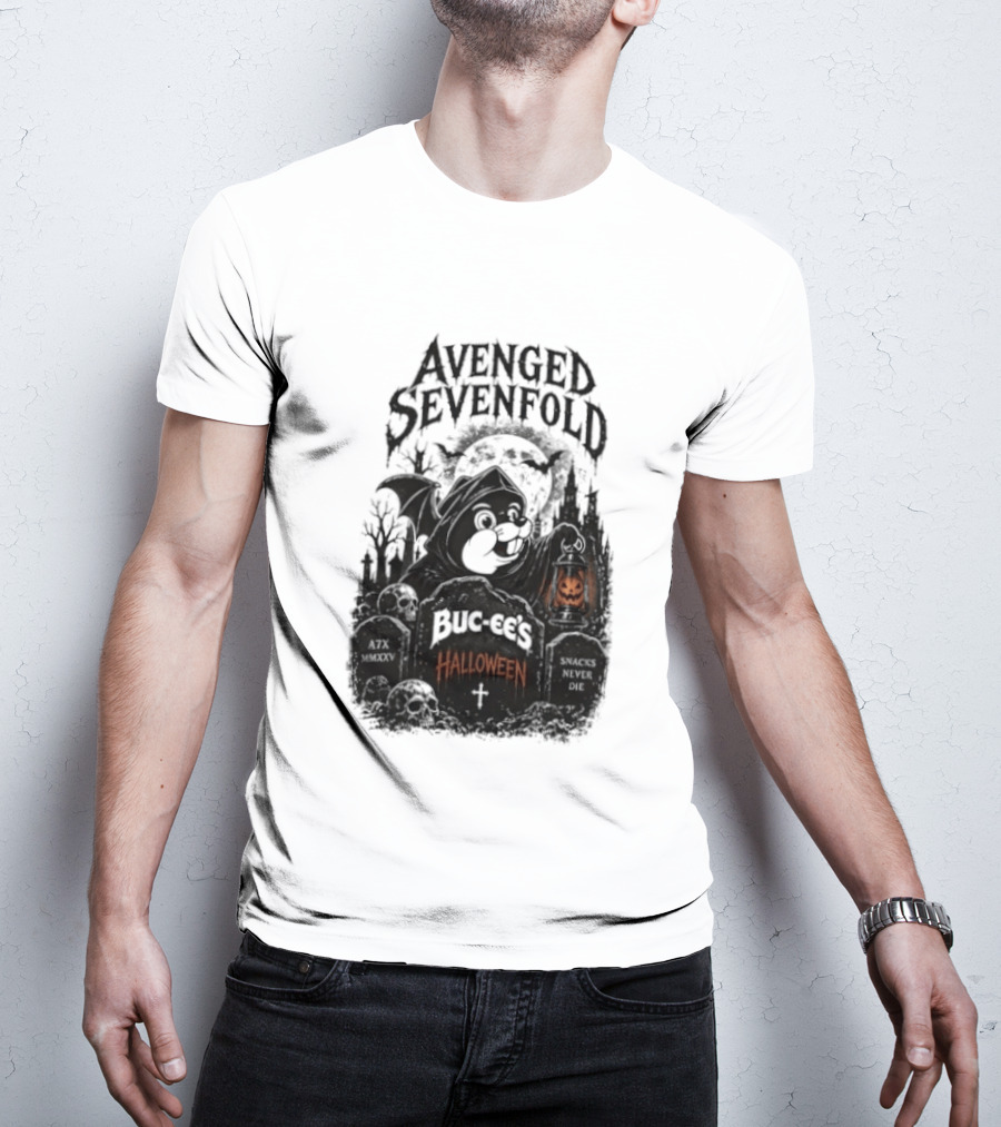 Avenged Sevenfold Buc Ee's Halloween Pumpkin Collaboration T-Shirt