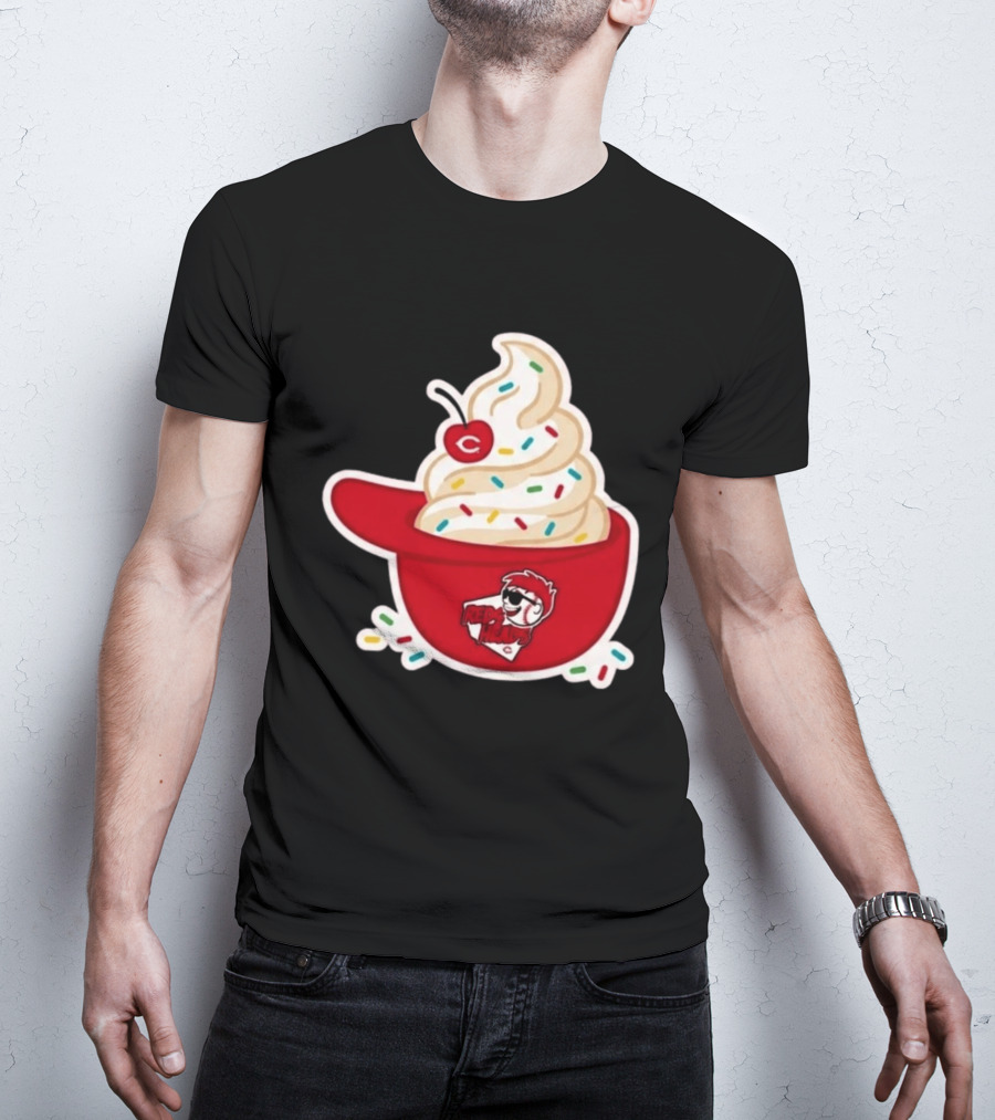 2026 Reds Heads Extra Innings Ice Cream Baseball Cap T-Shirt