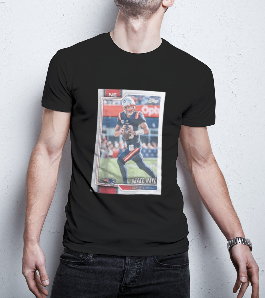 2026 Topps Football NE Drake Maye Quarterback Patriots T-Shirt