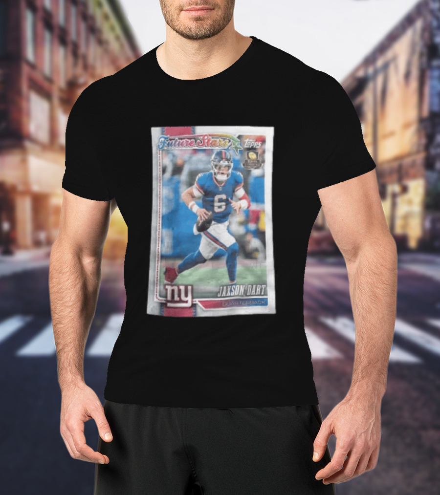 2026 Topps Future Stars Jaxson Dart New York Giants Quarterback T-Shirt