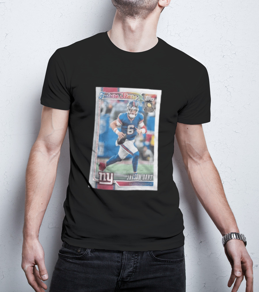2026 Topps Future Stars Jaxson Dart New York Giants Quarterback T-Shirt