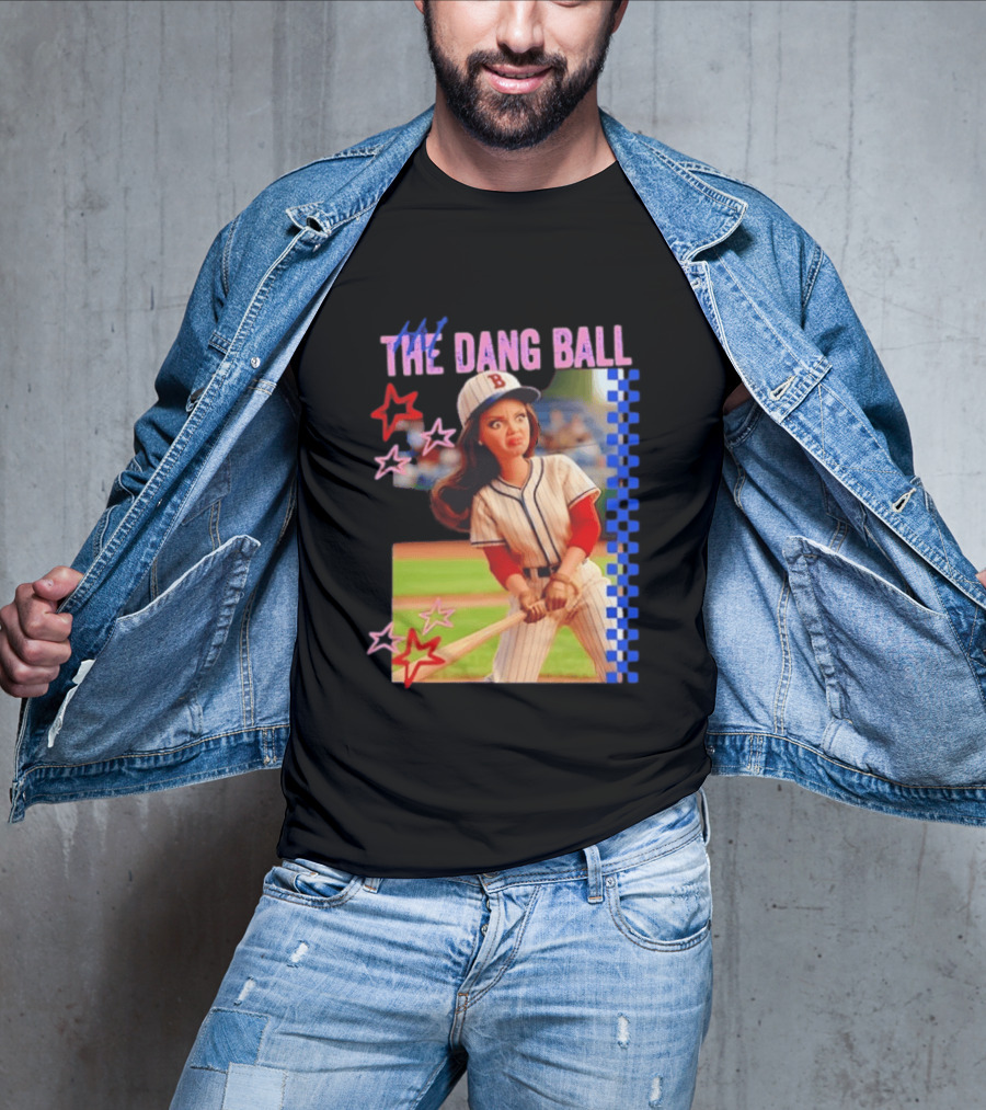Barbie Ballfield Hit The Dang Ball Baseball Player Doll Vintage Stars T-Shirt