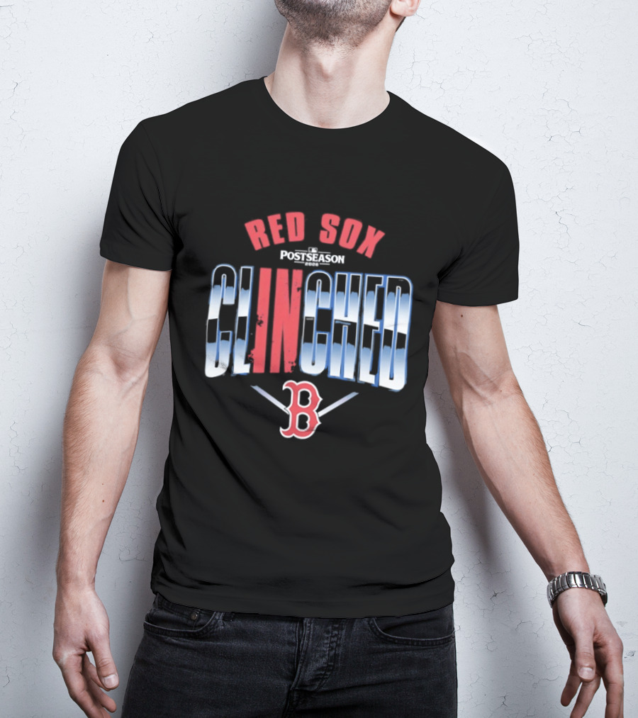 Boston Red Sox MLB Postseason Clinched 2026 Red Blue Baseball Team T-Shirt