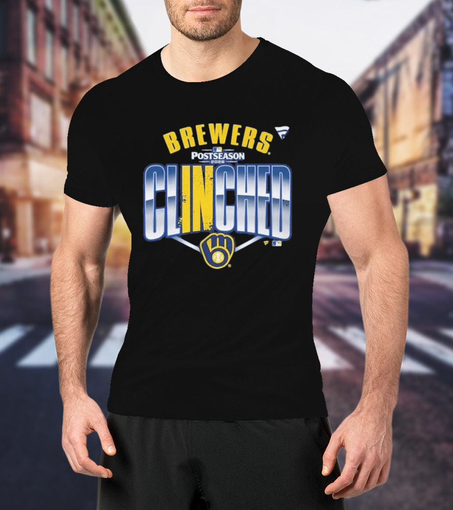 Brewers Postseason 2026 Clinched Locker Room T-Shirt