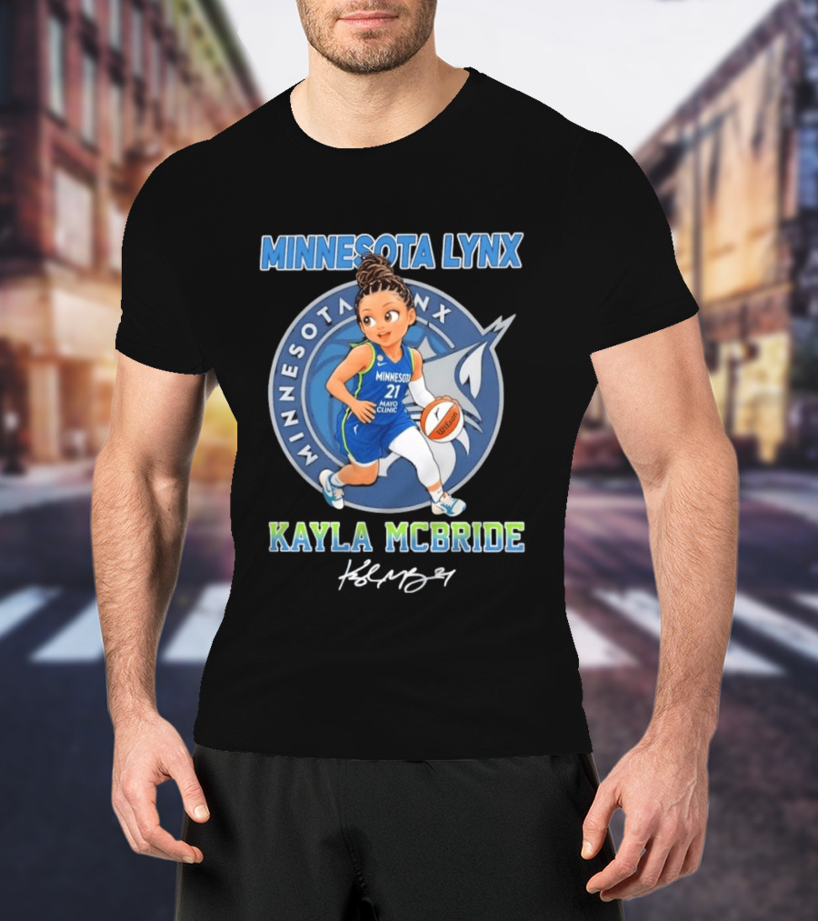 Kayla McBride No 21 Minnesota Lynx Chibi Basketball Player T-Shirt