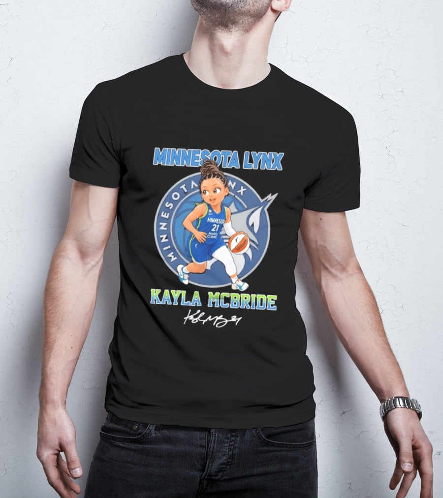Kayla McBride No 21 Minnesota Lynx Chibi Basketball Player T-Shirt