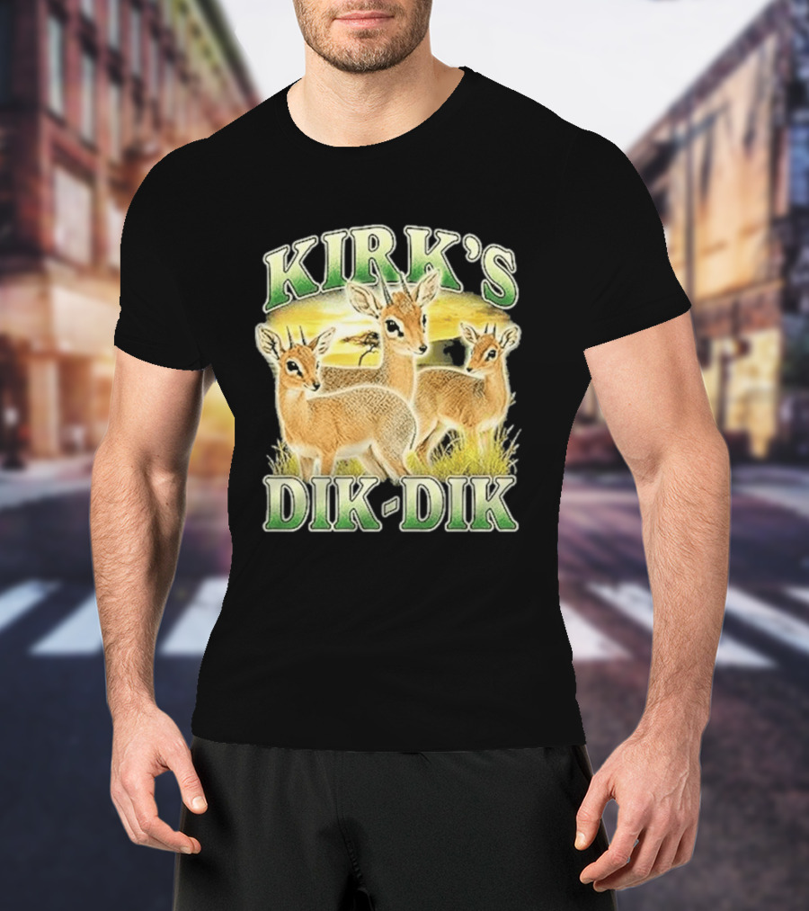Kirk's Dik Dik Wildlife Safari Sunset Scene T-Shirt