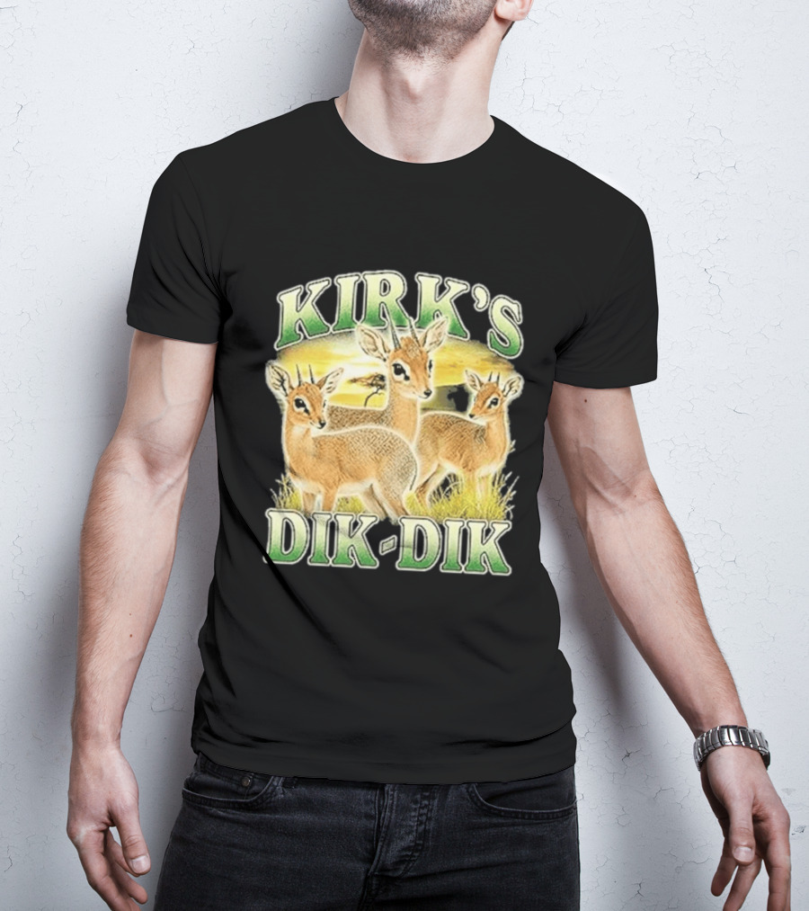 Kirk's Dik Dik Wildlife Safari Sunset Scene T-Shirt
