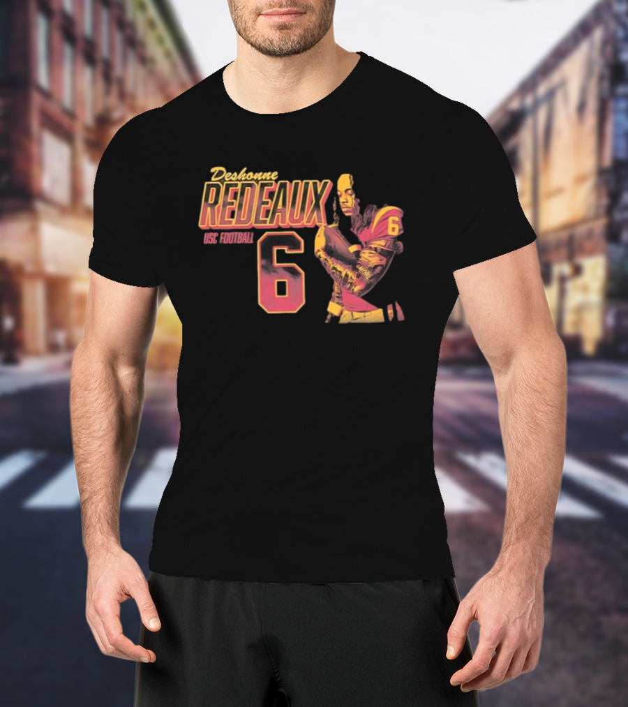 Deshonne Redeaux USC Football Number 6 T-Shirt