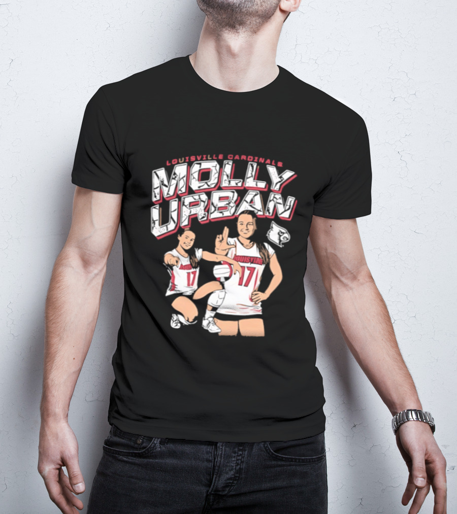 Molly Urban Louisville Cardinals Volleyball Number 17 T-Shirt