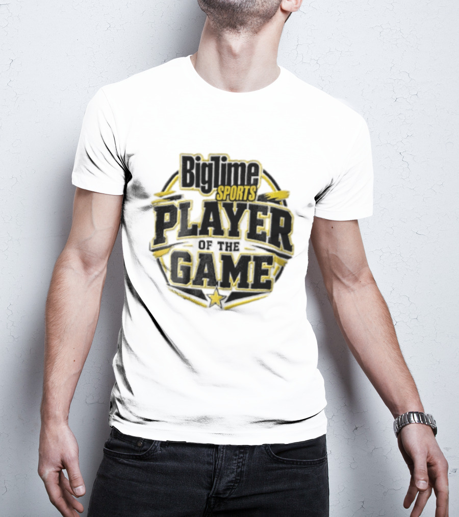 Bigtime Sports Player Of The Game Star Yellow Frame T-Shirt